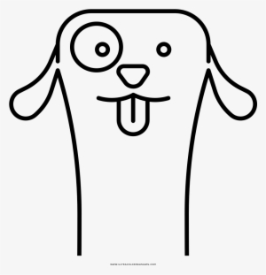 Dog Face Coloring Page - Para Colorir Carinha Do Cachorro