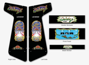 Custom Galaga For Xtension Arcade - Tin Sign Galaga Arcade Shop Game Room Art Marquee Consol