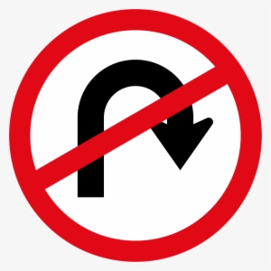 u-turn prohibited sign - traffic signs south africa