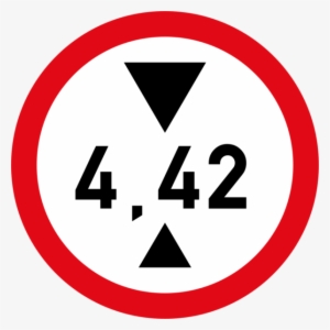 Height Limit Sign - Verkeersbord C16