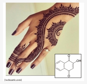 henna tattoo and structure of henna dye (lawsone) from - henna painting
