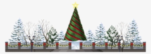 Snowy Park - Christmas Lights