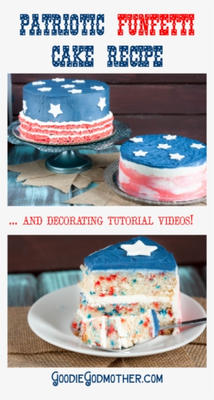 Save This Easy, From Scratch, Patriotic Funfetti Cake - Confetti Cake