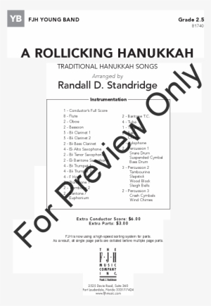 A Rollicking Hanukkah Thumbnail - Festive Fanfare Clarinet Sheet Music