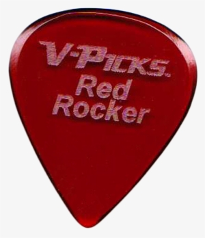 Red Rocker Deal 10 Picks - V-picks Dimension Ghost Rim Guitar Pick