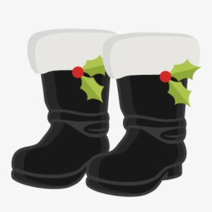 S Boots Svg Cutting Files For Scrapbooking - Santas Boots Transparent Background
