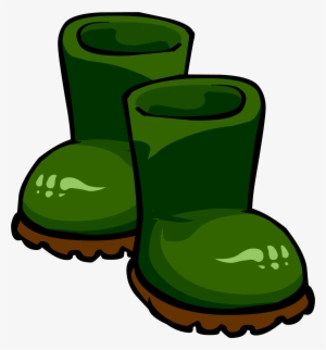 Green Rubber Boots - Club Penguin Green Boots