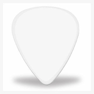 White Celluloid Guitar Picks 'create Your Own" 1 Pick - Emblem