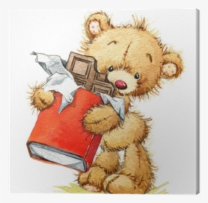 Cute Teddy Bear For Kid Birthday Background - Teddy Bear