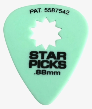 Star Pick Guitar Picks, 12-pack - Everly Star Pick, Yellow .073, One Pick