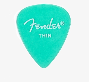 Fender California Clear Guitar Picks Thin, Surf Green - Fender California Clears Picks