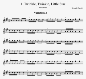 Score 0 Violin Music, Twinkle Twinkle Little Star, - Violin