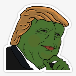 Donald Pepe Trump The Smug Frog Pepe Stickers Pinterest - Trump Meme Frog
