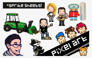 Create You Pixel Art Characters Or Sprite Sheets - Sprite