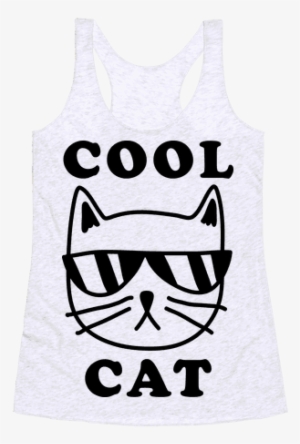 Cool Cat Racerback Tank Top - Gato Go Tote Bag: Funny Tote Bag From Lookhuman. Funny
