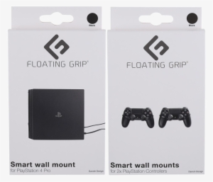 Ps4 Pro- And Controler Wall Mounts By Floating Grip® - Ps4 Fat Wall Mount