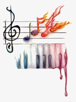 Art Music Drawing Musical Note Sheet Music - Dibujos De Notas Musicales