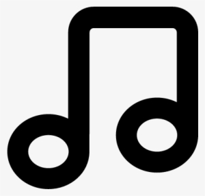 Thin Music Note Vector - Musical Note