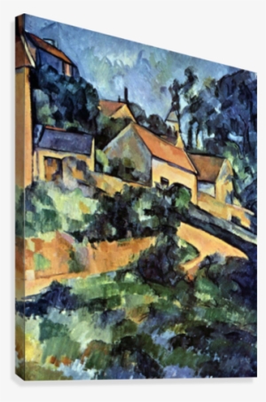 Road Curve In Montgeroult By Cezanne Canvas Print - Turning Road Cezanne