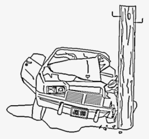 crashed car cliparts - drawing a car crash