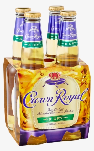 Crown Royal Whisky & Dry 330ml 4 Pack - Crown Royal