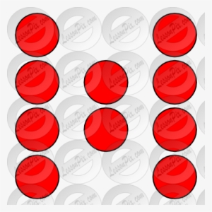 Dots Clipart Ten - Circle
