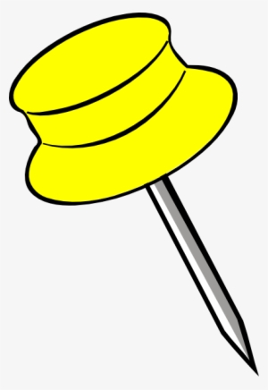 Pin Yellow Clip Art - Bullet Points Clip Art