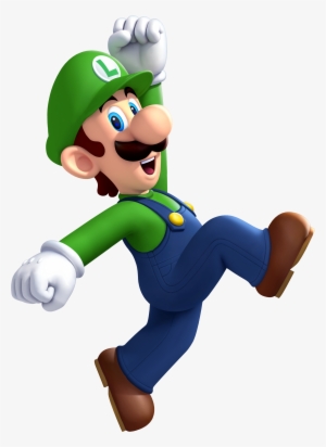 Clipart Mustache Luigi - New Super Mario Bros U Luigi
