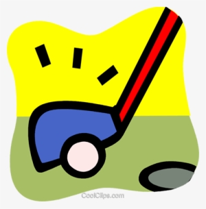 Golf Vector Clipart Of A Golf Club And Golfball - Golf