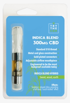 300mg Indica Blend Cbd Vape Pen Cartridge - Cannabidiol