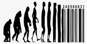 Codigo De Barras Involución - Human Evolution Into Barcode