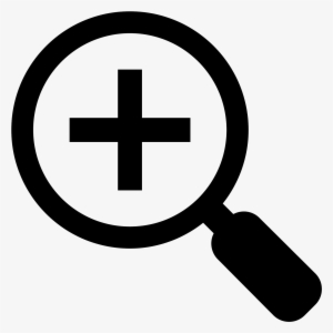 The Icon Is A Magnifying Class With A Cross, Or Plus - Zoom In Icon Png