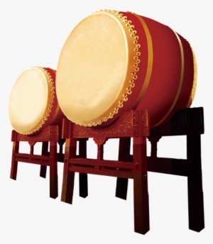 Red Festive Chinese Drum Decoration Vector - Vector Bedug