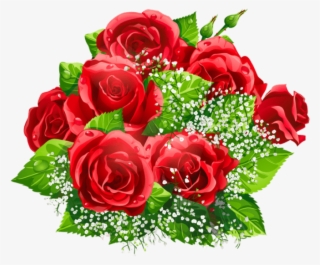Beautiful Clipart Rose Bouquet - La Multi Ani Fericiti
