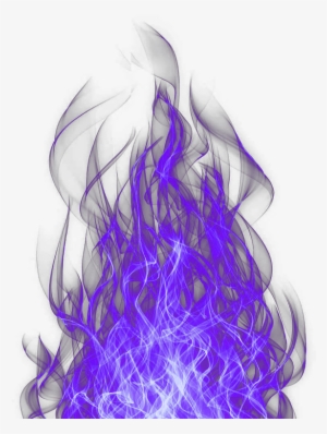 Purple Fire Smoke Decoration Hot - Blue Flame Blue Fire Png