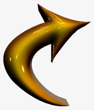 Arrow Curved 3d - 3d Curved Arrow Up Png