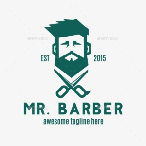 Bearded Barber Logo - Logo
