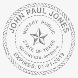 Notary Stamp Embossed - State Of Texas Logo Vector
