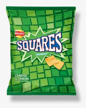 walkers square cheese and onion - squares salt and vinegar crisps