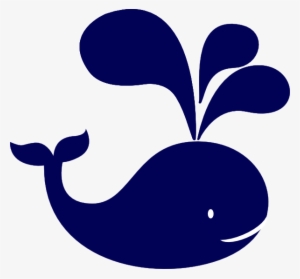 Navy Clipart Blue Baby - Navy Blue Whale Clipart