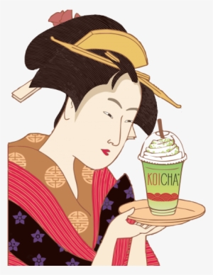 koicha bubble tea - illustration
