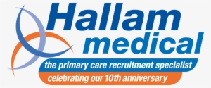 Hallam Medical 10th Anniversary Logo - Hallam Medical