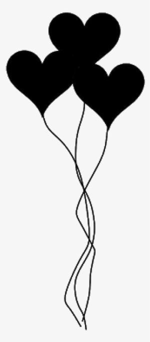 Resultado De Imagem Para Silhouette Love Heart - Love Balloons Black And White