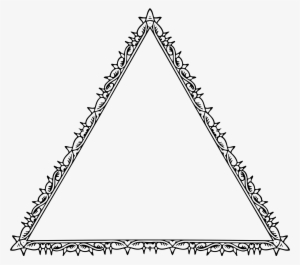 Triangle Frame Vector Clipart Free - Triangle Picture Frame Png
