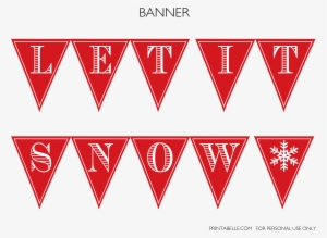Free Winter Wonderland Party Printables - Free Winter Banner Printables