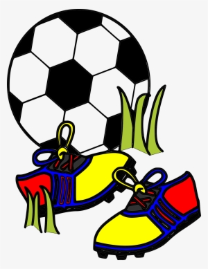 Clipart Shoes Soccer Ball - Football Club After School
