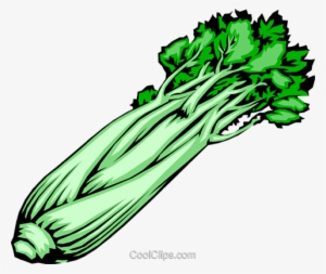 Celery Stalk Royalty Free Vector Clip Art Illustration - Celery Clipart