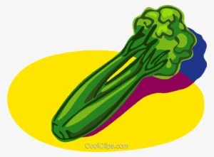 Celery, Vegetables Royalty Free Vector Clip Art Illustration - Farm Fresh