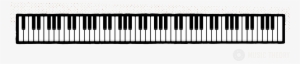 Diagram Of A Piano Keyboard With All 88 Keys - Piano