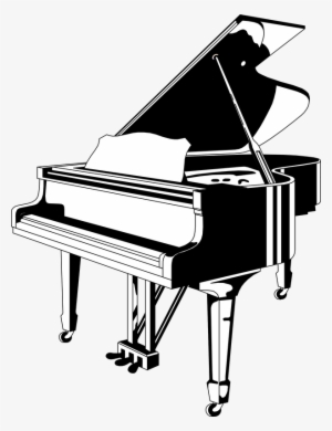 Tags - - Piano Black And White Vector